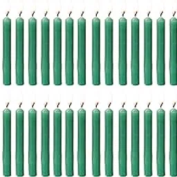PROSPERRO LUMO by Parkash Candles Chime/Stick/Spell Candle Set of 40 | Ritual Spell | Unscented (Green), Wax-picture-27