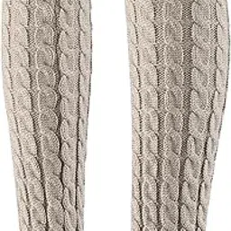 shopora Women'S Knitted Leg Warmers Boot Socks Footless Socks For Party Walking Work Light Gray | Womens Clothing | Hosiery & Socks | Leg Warmers-picture-22