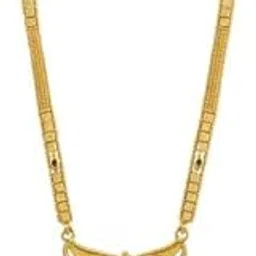 Elegant Gold Plated Brass 28 Inch Long Black Beads Chain Mangalsutra for Women-image-48