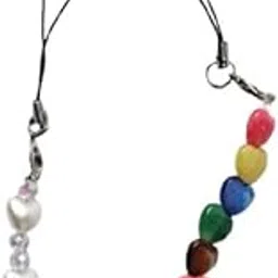 Phone Antics Premium Long Phone Charms with Golden Beads,Smileys & Evileye Strap Design Durable Decorative Mobile Charm Size 7 x 5 x 2.5 cm (Pack of 2)-image-76