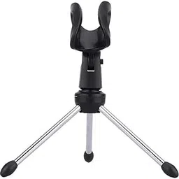 Table Desktop Mini Microphone Stand with Alloy Steel Base Mic Clip Holder for Studio Sound Recording, Meeting, Lecture and Podcasts-image-0
