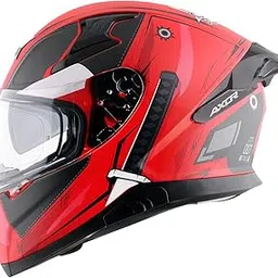 Axor Apex Marvel Deadpool ISI ECE DOT Certified Full Face Dual Visor Helmet for Men and Women Dual EPS Protection with Pinlock Fitted Outer Clear Visor and Inner Smoke Sun Visor Dull Red Black-XL-image-10
