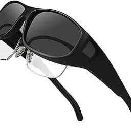 jiangtun Fit Over the Glass Sunglasses Warp Around OverSized Polarized Sun Glasses UV Protection-picture-37