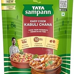 Tata Sampann Easy Cook Kabuli Chana, No Soak Required, Cooks In 10 Minutes, Raw Chana, No Additives, Chef Ranveer Brar’s Recommendation, 500g-picture-14