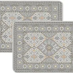 Anti Slip Front Monsoon Doormat (37x57cm)| Living Room Rug |Polypropylene Floor Mat for Home|Essential Small Rug for Office, Bedroom & Kitchen|-Pack of 2, Rectangular (Grey)-picture-16