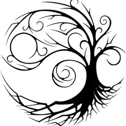 MERISHOPP Metal Wall Art Solid Tree Shaped Aesthetic Creative for Living Room Office 30cmx30cm-image-22