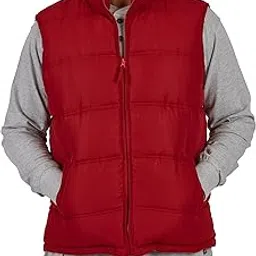 smith's workwear Men's Double Insulated Puffer Vest, Dark red, XX-Large-picture-48
