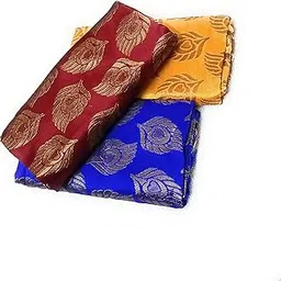 cotton colors Women's Cotton Blend Unstitched 1 meters Each Blouse Materials (Multicolour, Free Size) - Pack of 3 Pieces -S69-picture-19