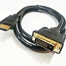 High Speed HDMI to DVI (24+1) Bi-Directional Digital Video Cable 1.5 Ms (5 Feet) for HDTV,Smart TV,PC,Laptop,Blu-ray,Projector,Graphics Card,Gaming Device,HD-Monitor.,Black-picture-10