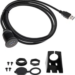Car USB3.0 Extension Panel Flush Mount Cable Dashboard Kit Car Boat 2meter|1 Set USB Extension Panel|Other| Parts & Accessories Motors-picture-25