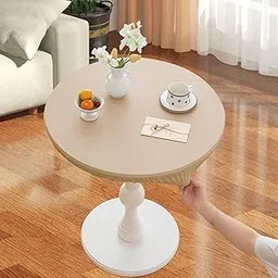 CALANDIS™ Table Cloth Stretchable Oil Anti Table Cover for Picnic Patio Wedding Beige Diameter 80 Cm | Tablecloths | Linens & Textiles | Kitchen, Dining & Bar-image-26