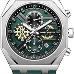 daniel hechter Paris Orsay Collection Multifunctional Watch for Men with Octagone Dial and Silicon Strap-DHM1007-picture-54