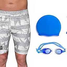 Aqua Holic Swimming Kit for Men with 1 Swimming Costume,1Goggles,1 Cap, 1 Ear Plug, 1 Nose Clip-image-70
