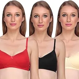 liigne Women Padded Bra - Made of Pure Cotton Full Coverage Non Wired Soft Cup for T-Shirt Saree Dress and for Everyday-picture-14
