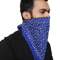 bismaadh Multifunctional Cowboy Paisley Star Print Handkerchief Headwrap Scarf Bandana For Men & Women-picture-11
