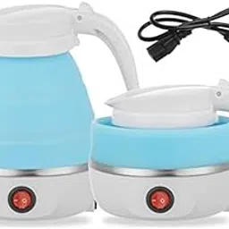 KITCHENDAO Travel Folding Electric Kettle, Fast Boiling, Beautiful Design Collapsible, Portable Electric Kettle, 600ml Boil Dry Protection, Food Grade Silicone Foldable Kettle (Multicolor) (pack of 1)-picture-48