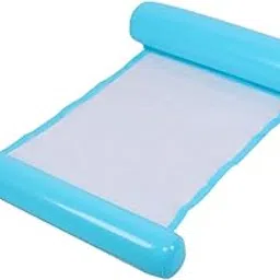 Ubersweet® Portable Floating Inflatable Water Sleeping Bed Foldable Hammock Swimming Pool Floating Chair Inflatable Air Mattress(Sky Blue)'-picture-42