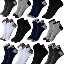 louryn koulyn Bamboo Socks for Men | Ankle Length | Odour-Free & Breathable | Padded Base & Anti-bacterial | Free Size Softer than Cotton Socks-picture-28