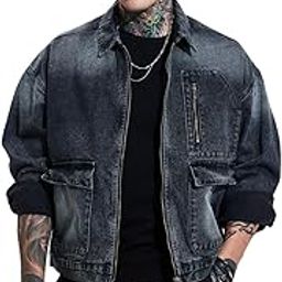 snitch Men Casual Jacket | Relaxed Fit Full Sleeve Classic Collar Washed Pattern | Premium Cotton Blend & Zippered Closure with Multiple Pockets for Everyday Wear-picture-16