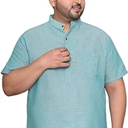 ed plus Blue Men's Short Kurta-picture-45