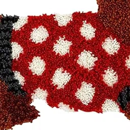 MERISHOPP Latch Hook Rug Kits Crocheting Sewing Craft Tool Puppy in red Crafts | Needlecrafts & Yarn | Rug Making | Latch Hooking | Latch Hooking Kits-picture-26
