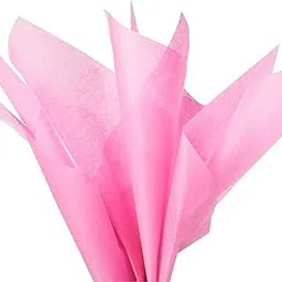 ECO SARRAS Raspberry Pink Multi-Purpose Wrapping Paper | 20x20 Inches | USES Gift Wrapping, Gift HAMPERS, Art N Craft, Crafts & DIY Projects, Flower Making, Shipping Clothes ETS (30 Sheets)-picture-13