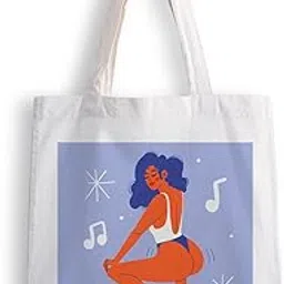 ashvah Canvas Tote Bags for Women, College Bag for Girls, Tote Bag for Shopping, Travel & Beach Bags for Women - Girl - D No - 182-picture-25