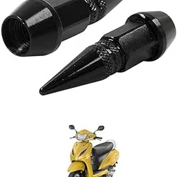 LOVMOTO Universal Spiked Valve Caps,Aluminum Alloy Dustproof and Waterproof Tire Valve Stem Caps, Suitable for Cars, Trucks and Motorcycles (2PCS Black) Comfortable with Act-iva 5g-picture-30