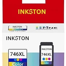 INKSTON 746XL Color Ink Cartridge Compatible with Printers- MG2570S, MG2570, MG2470, MG2577s, MG3070S, MG2970, MG3077S, MG2577S, MG2470, iP2870S, TS207, TS307, TS3170, TS3370s image 1