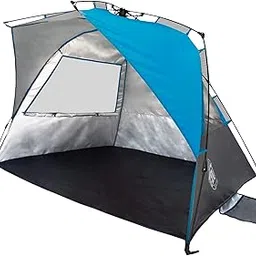 E-Z UP WT8SP Sun Shelter, Splash Wedge Portable Beach Tent 4 Person UV with Carry Bag-picture-22