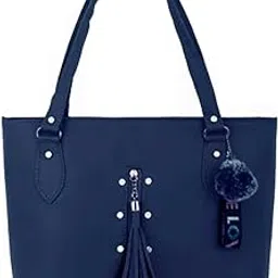 bellina Women's in Premium Shoulder Handbag - Blue-picture-35
