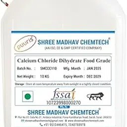 PUURIS Calcium Chloride Dihydrate Food Grade 10 Kg for Food & Beverages and Packaged Drinking Water Minerals & Added Mineral Chemicals (Calcium Chloride Dihydrate Food Grade)-picture-25