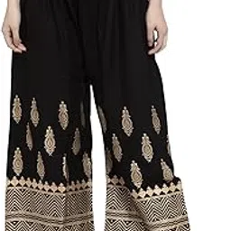 trend level Golden Foil Printed Palazzo Trouser for Women-picture-14