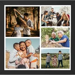 Ritwika's Personalized Collage Photo Frame With Your Pictures | Customised Gift For Anniversary, Birthday, Wedding, Couples | Size Starts From 9.5 x 9.5 Inch, Set of 1-image-46