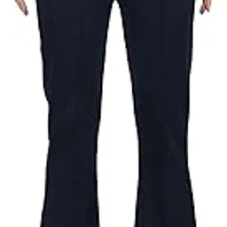popwings Casual Solid Regular Fit Solid Trouser for Women || Pull On Trouser for Women || Semi-Formal Work Women Trouser for Summer || Stylish Western Latest Trouser image 1