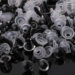 Meadawgs® 100 Pieces PVC Safety Eyes with Backs for Bear Doll DIY Craft 8mm Clear|Toys & Hobbies | Stuffed Animals |Other Stuffed Animals|100 Pieces PVC Eyes-picture-16