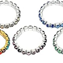 Studded Toe Ring for Women and Girls (Pack of 5)-image-9