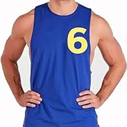 south city Men Blue Cotton Workout deep Cut Sleeveless Tshirt -6-picture-33