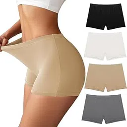 Seamless Boyshort Underwear for Women Boxer Briefs for Women Underwear Shorts 4 Pack-image-30