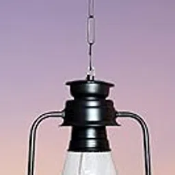 kinis Decorative Hanging Lamp/Pendant Lamp/Ceiling Light to Décor Home/Living Room/Bedroom/Office/Dining/Cafe/Restaurants, B22 Holder, Lantern Design, Black (Pack of 1, Without Bulb)-picture-11