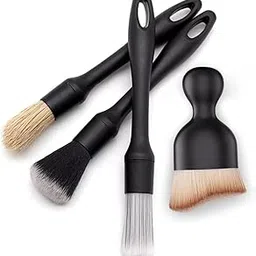 Car Detailing Brush Set,Car Cleaning Brush Exteriror and Interiror Car Cleaning Cloth Car Ac Vent Cleaner Brush,Car Interior Cleaning Kit - 4-Piece Kit for Interior & Exterior Cleaning-picture-11