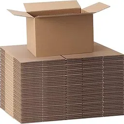 MM WILL CARE Corrugated Box Packing box 8X4X8 inch corrugated brown boxes - 3 ply Pack of -200-picture-29