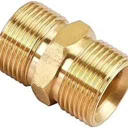 generic Nirali 1/2 x 14 BSP Thread to M22 Thread Male to Male Brass Connector-picture-53