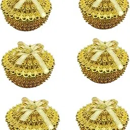 SATYAM KRAFT 6 Pcs Acrylic Golden Decorative Box for Mini Storage & Ring Jewelry,Candy Storage Container Case Diy,wedding,Christmas,New Year Decoration Items (6 Pcs Round)-picture-46