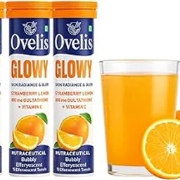 Glow Effervescent Tablets, Strawberry & Lemon Flavour, 500mg Glutathione with Vitamin C, (15 Tablets) (3)-image-91