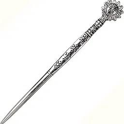 luriyaa's Metal Handicrafted Oxidised Bun Hair Stick for Women-picture-54