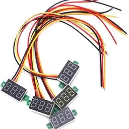 Garosa 5pcs Voltage Tester Mini Digital DC Voltmeter 0.36 Inch 3 Wire DC 0-100V LED Voltage Tester Meter 5 Colors-picture-50