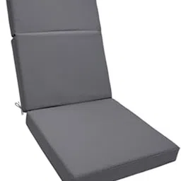 VELURA Patio Chair Cushion Replacement Rocking Chair Cushion for Poolside Yard Deck Dark Gray|1 Garden Chair Cushion|Cushions & Pads| Yard, Garden & Outdoor Living |Home & Garden-picture-19