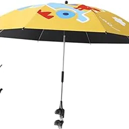 Clamp on Umbrella Folding Beach Umbrella for Bike Beach Chair Pushchair Pram Yellow|Sporting Goods | Water Sports | Kayaking, Canoeing & Rafting | Accessories-picture-36