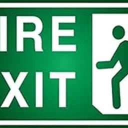 999Store office supplies sunboard Fire Exit School and Office Sign Board sticker signage (16x30Cm)-picture-23